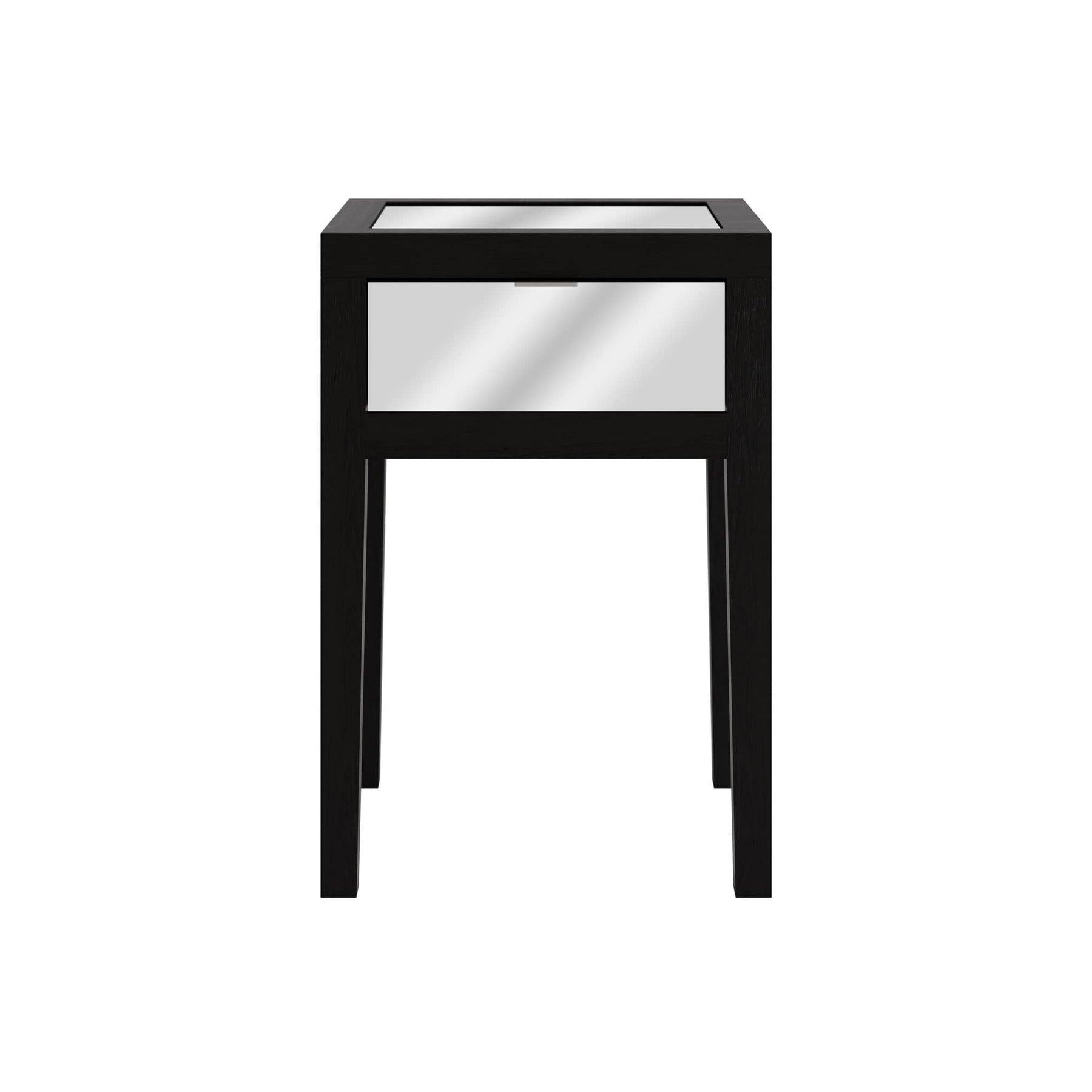 Josephine Bedside 1 drawer Black by DI Designs Esme Furnishings