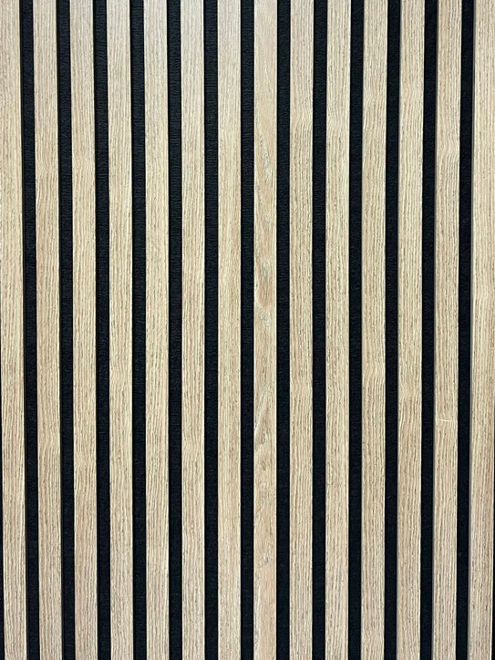 Acoustic Slatted Wall Panel 240cm x 60cm - Range of Colours