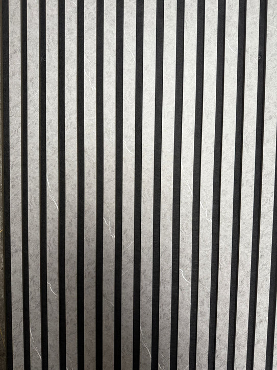 Grey Marble Acoustic Slatted Wall Panels Pack Of x4 240 x 60cm