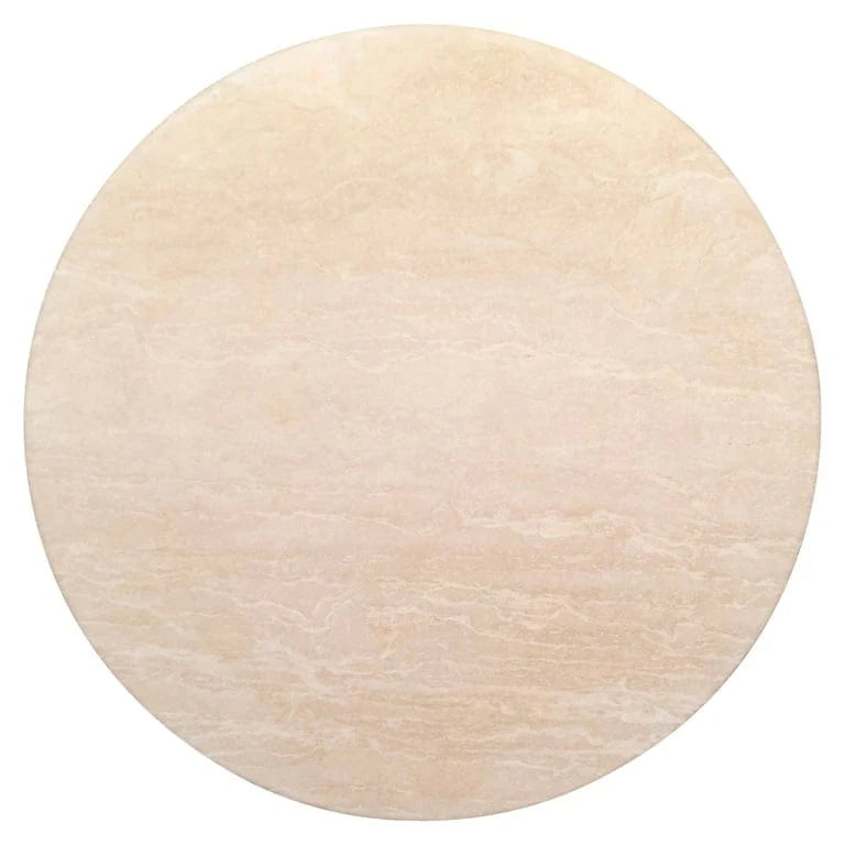 Richmond Interiors Renaissance Italian Travertine Beige Round 130cm Dining Table