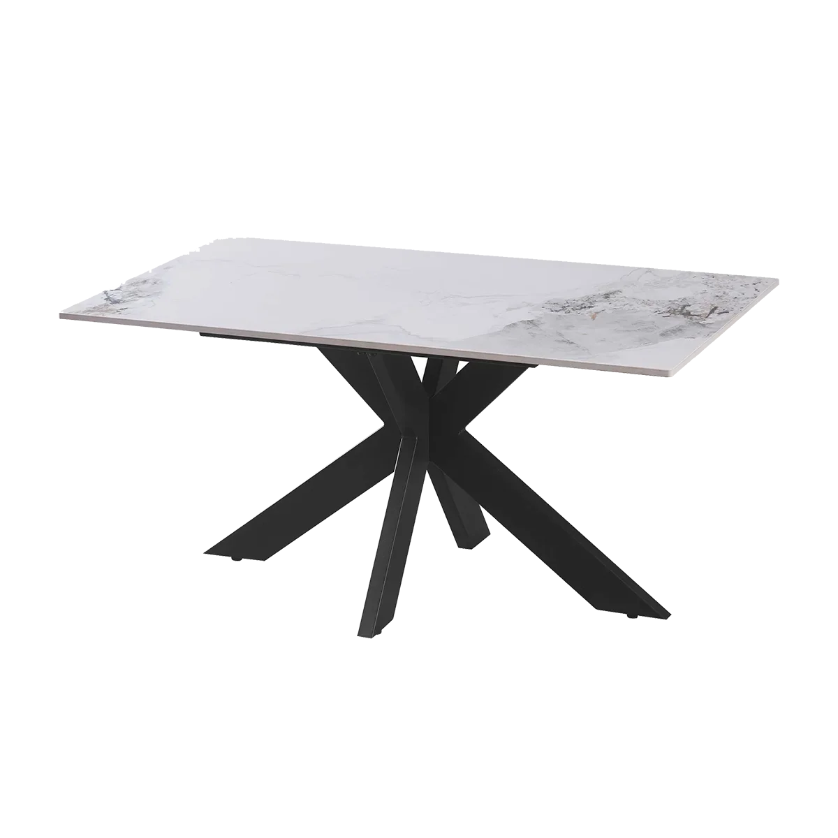 Nova 160cm White Ceramic Marble Dining Table