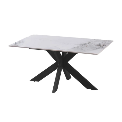 Nova 160cm White Ceramic Marble Dining Table