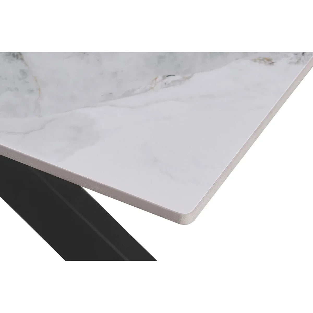Nova 160cm White Ceramic Marble Dining Table