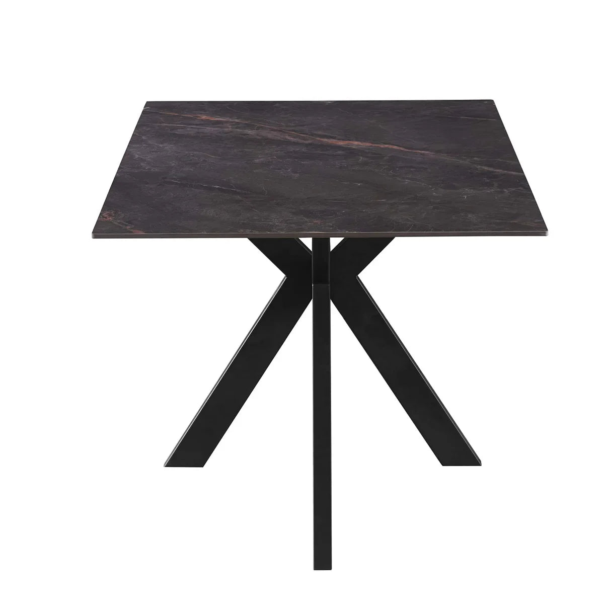 Nova 160cm Grey Ceramic Marble Dining Table