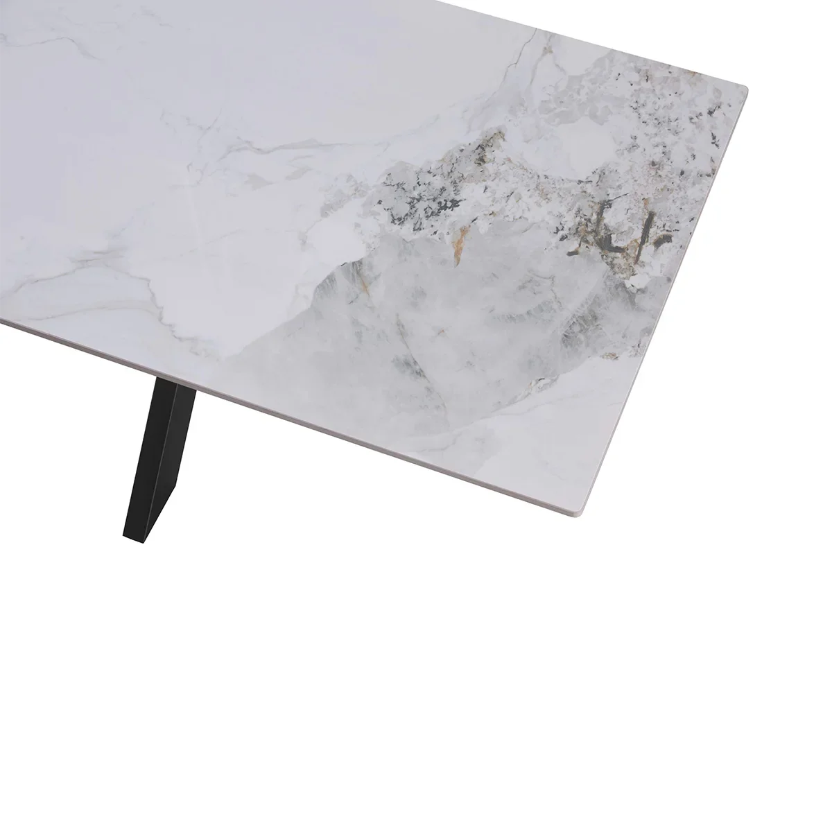 Nova 160cm White Ceramic Marble Dining Table