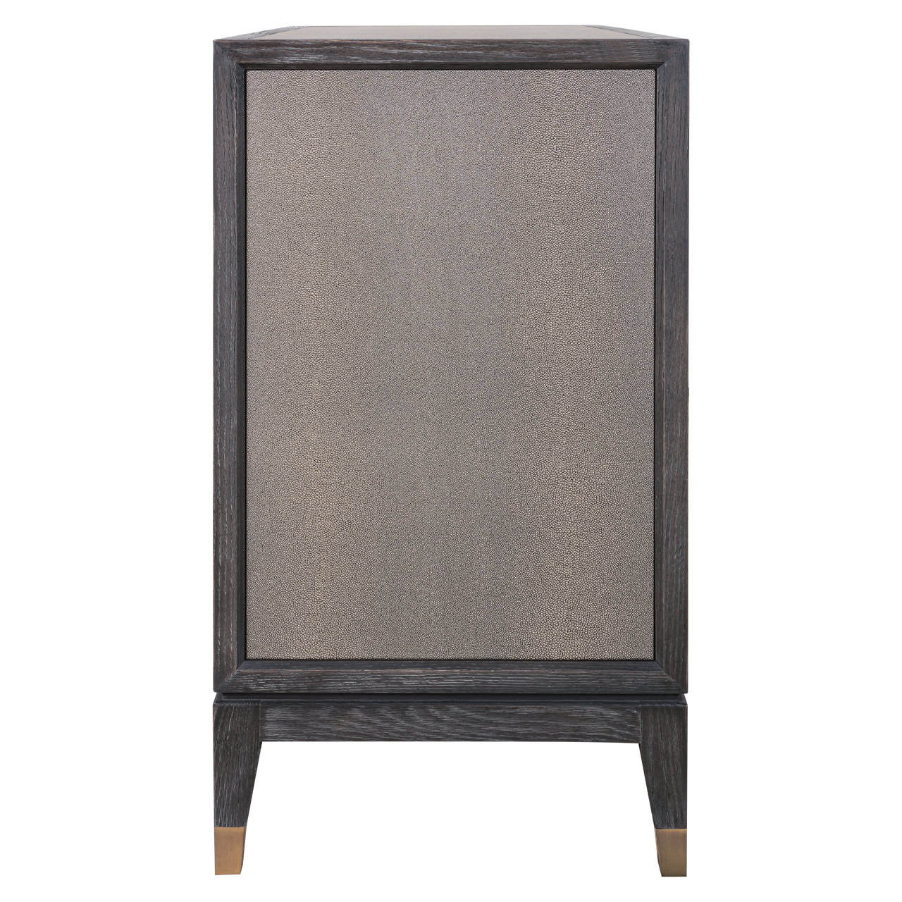 Richmond Interiors Bloomville Shagreen Faux Leather 2 Door Sideboard