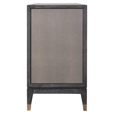 Richmond Interiors Bloomville Shagreen Faux Leather 2 Door Sideboard
