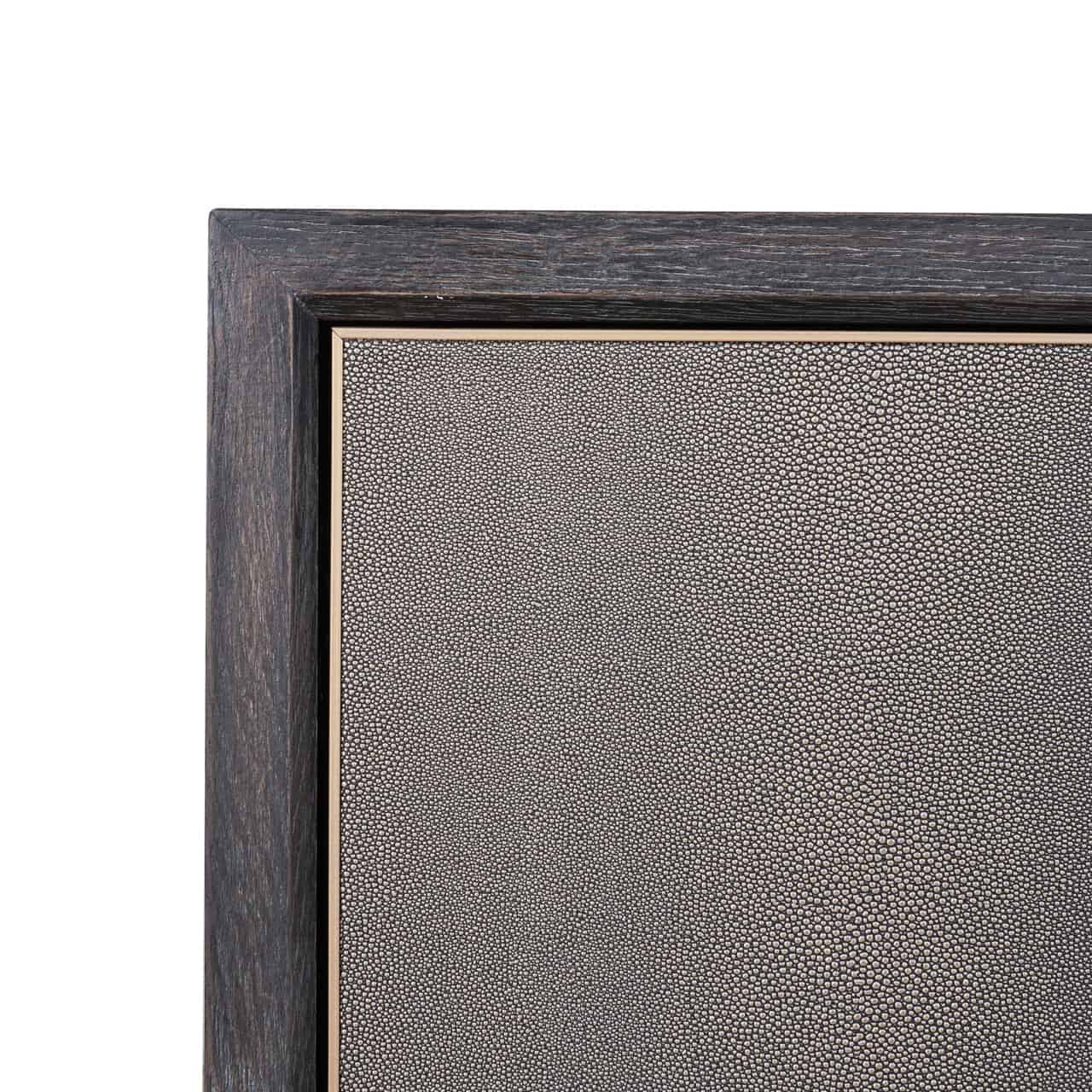 Richmond Interiors Bloomville Shagreen Faux Leather 2 Door Sideboard