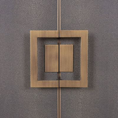 Richmond Interiors Bloomville Shagreen Faux Leather 2 Door Sideboard