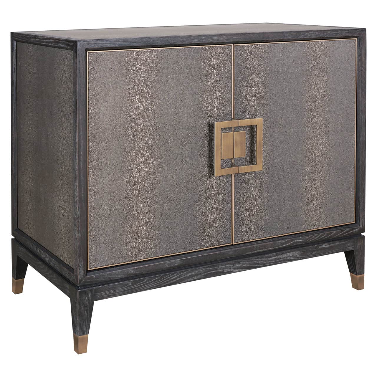 Richmond Interiors Bloomville Shagreen Faux Leather 2 Door Sideboard