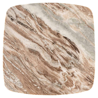 Richmond Interiors Bottega Blush Beige Marble End Lamp Table