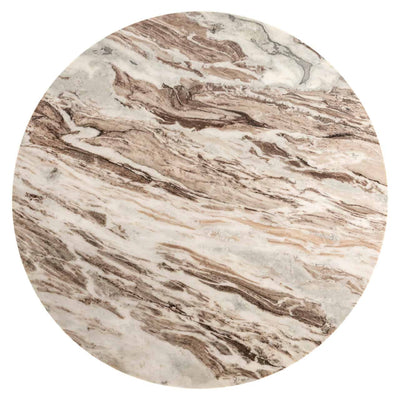 Richmond Interiors Bottega Blush Beige Marble 140cm Round Dining Table