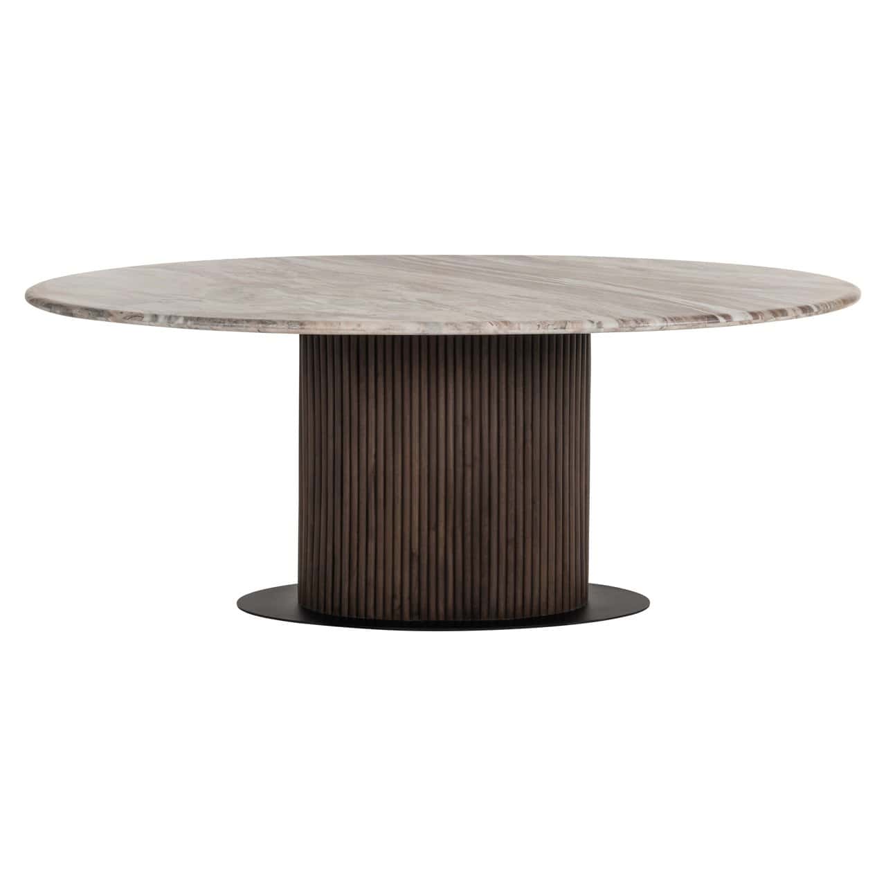 Richmond Interiors Rasford Blush Beige Oval 200cm Dining Table