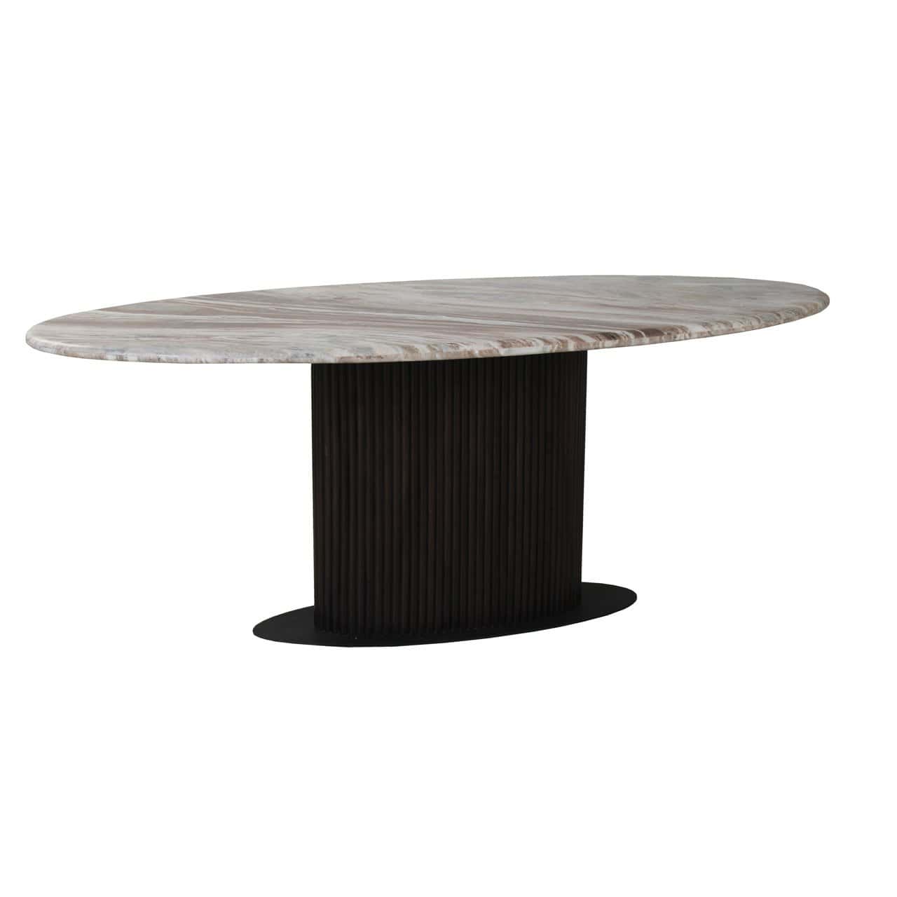 Richmond Interiors Rasford Blush Beige Oval 200cm Dining Table