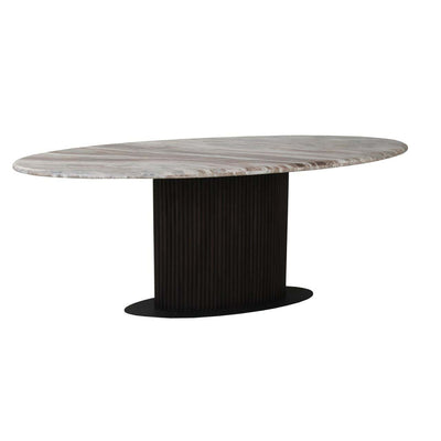 Richmond Interiors Rasford Blush Beige Oval 200cm Dining Table
