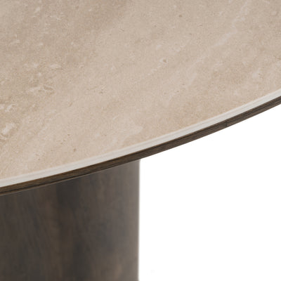 Richmond Interiors Ritz Brown Round 120cm Dining Table