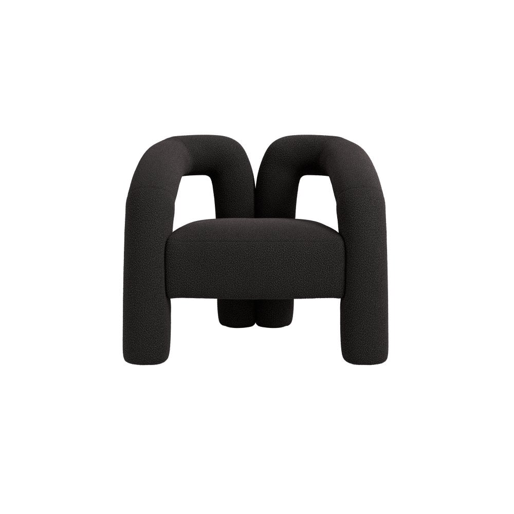 Manhattan Designs Freyja Black Boucle Chair