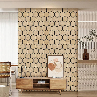 Acoustic Hexagon Wall Panels Pack Of x4 70cm x 60cm - Range of Colours