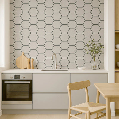 Acoustic Hexagon Wall Panels Pack Of x4 70cm x 60cm - Range of Colours