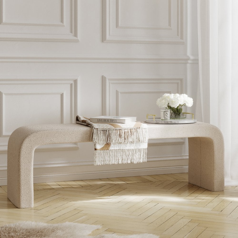 Manhattan Designs Ren Buff Boucle Bench
