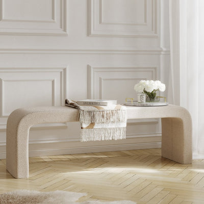 Manhattan Designs Ren Buff Boucle Bench