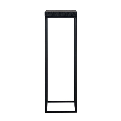 Richmond Interiors Oakura Black Oak Wood Column Side Table