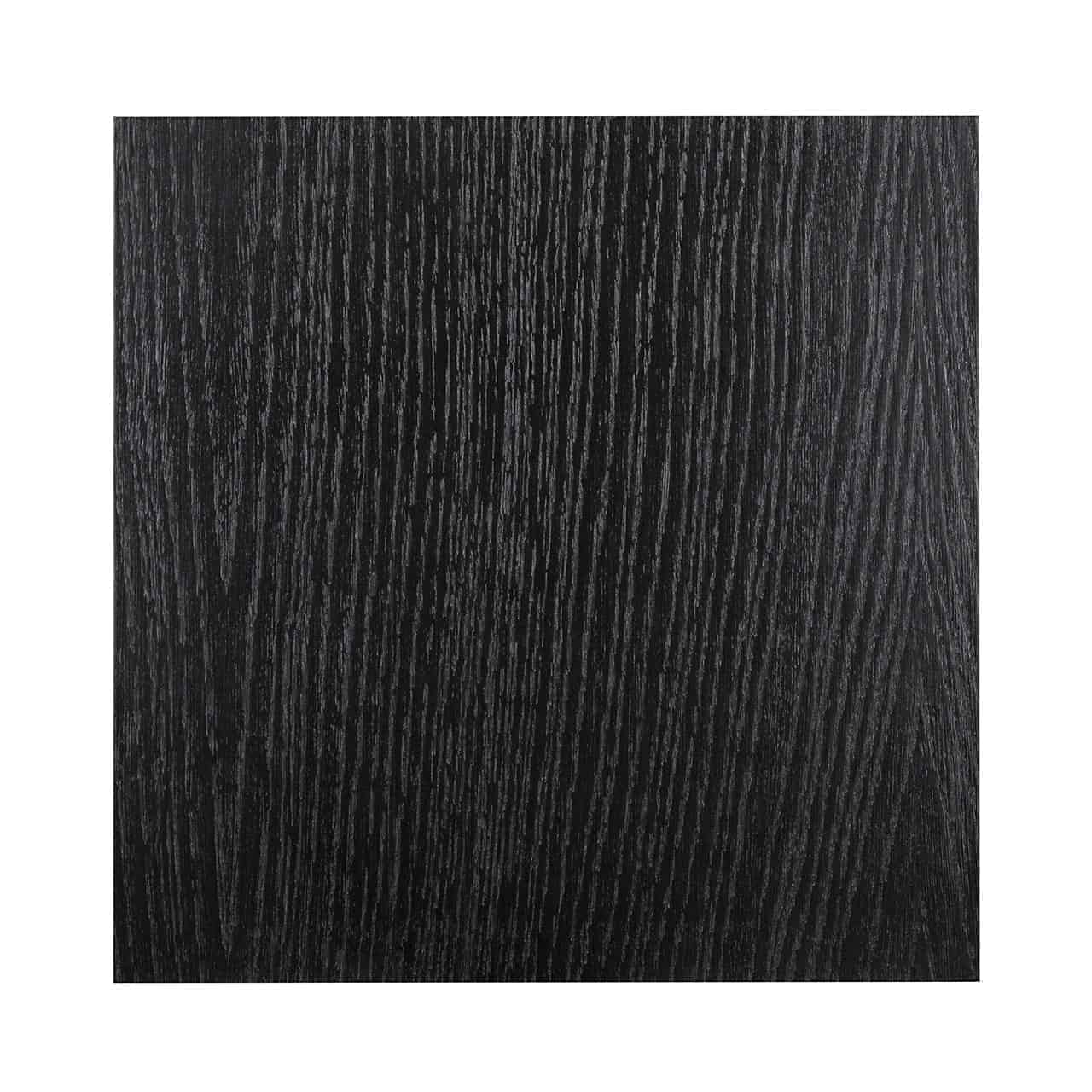 Richmond Interiors Oakura Black Oak Wood Column Side Table