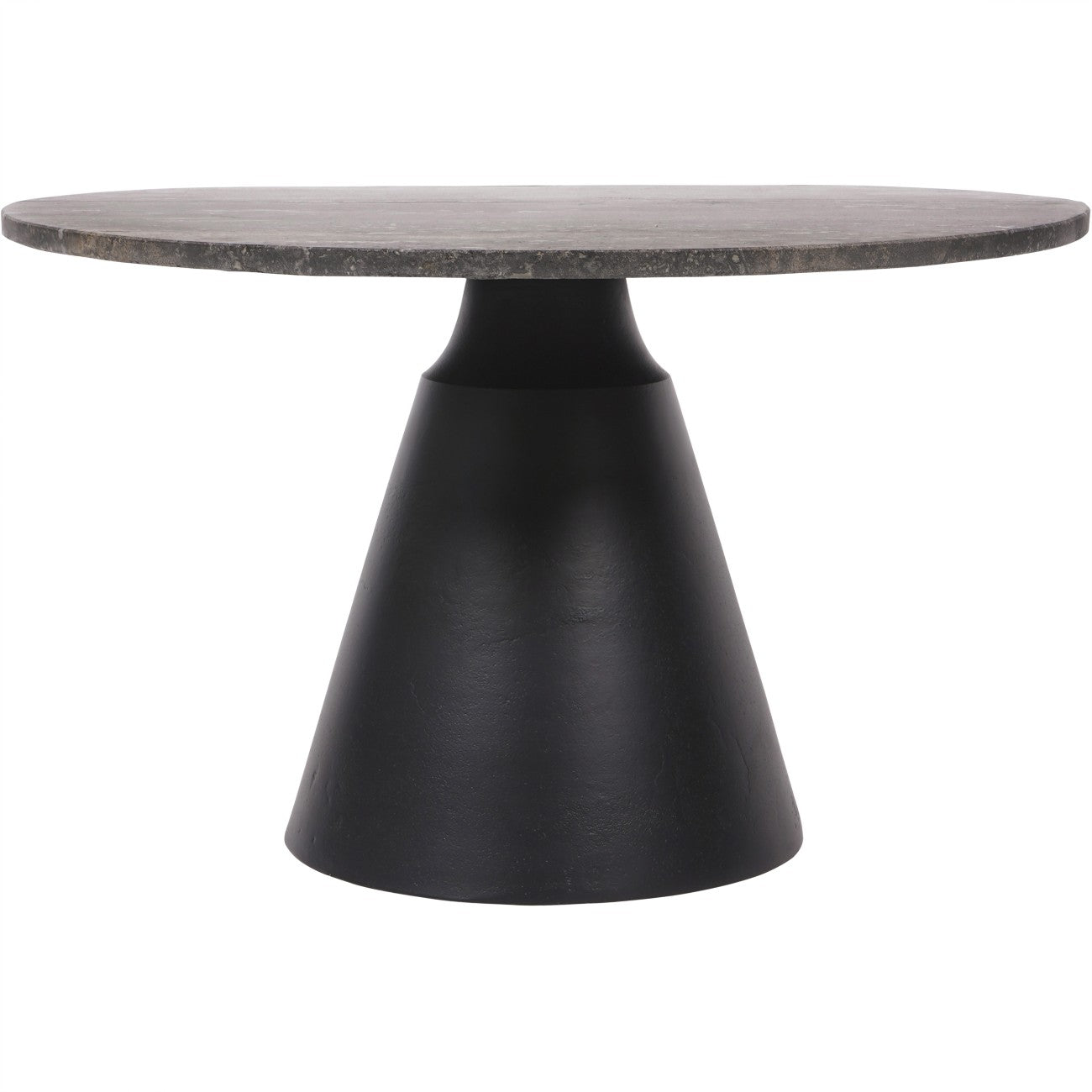 Libra Interiors Clifton II Coffee Table in Charcoal Black and Travertine – Small