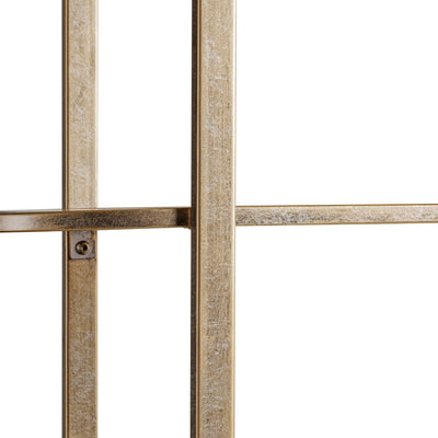 Libra Interiors Belvedere Large Shelving Unit - Aged Gold