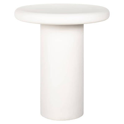 Richmond Interiors Bloomstone Soft Chalk White Round Side Table