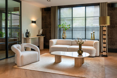 Richmond Interiors La Cantera Organic Beige Travertine Coffee Table