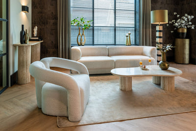 Richmond Interiors La Cantera Organic Beige Travertine Coffee Table