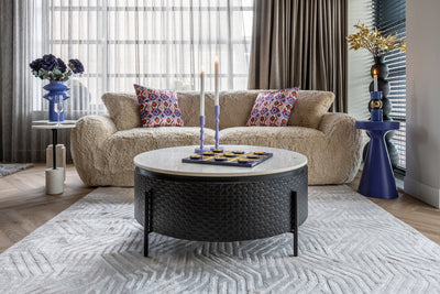 Richmond Interiors Kimble Purple Side Table Large