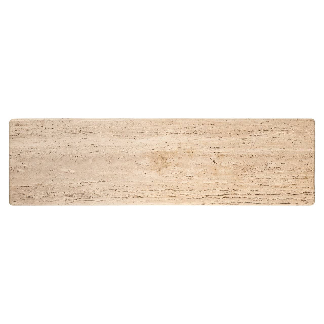 Richmond Interiors Hampton Beige Travertine Console Table