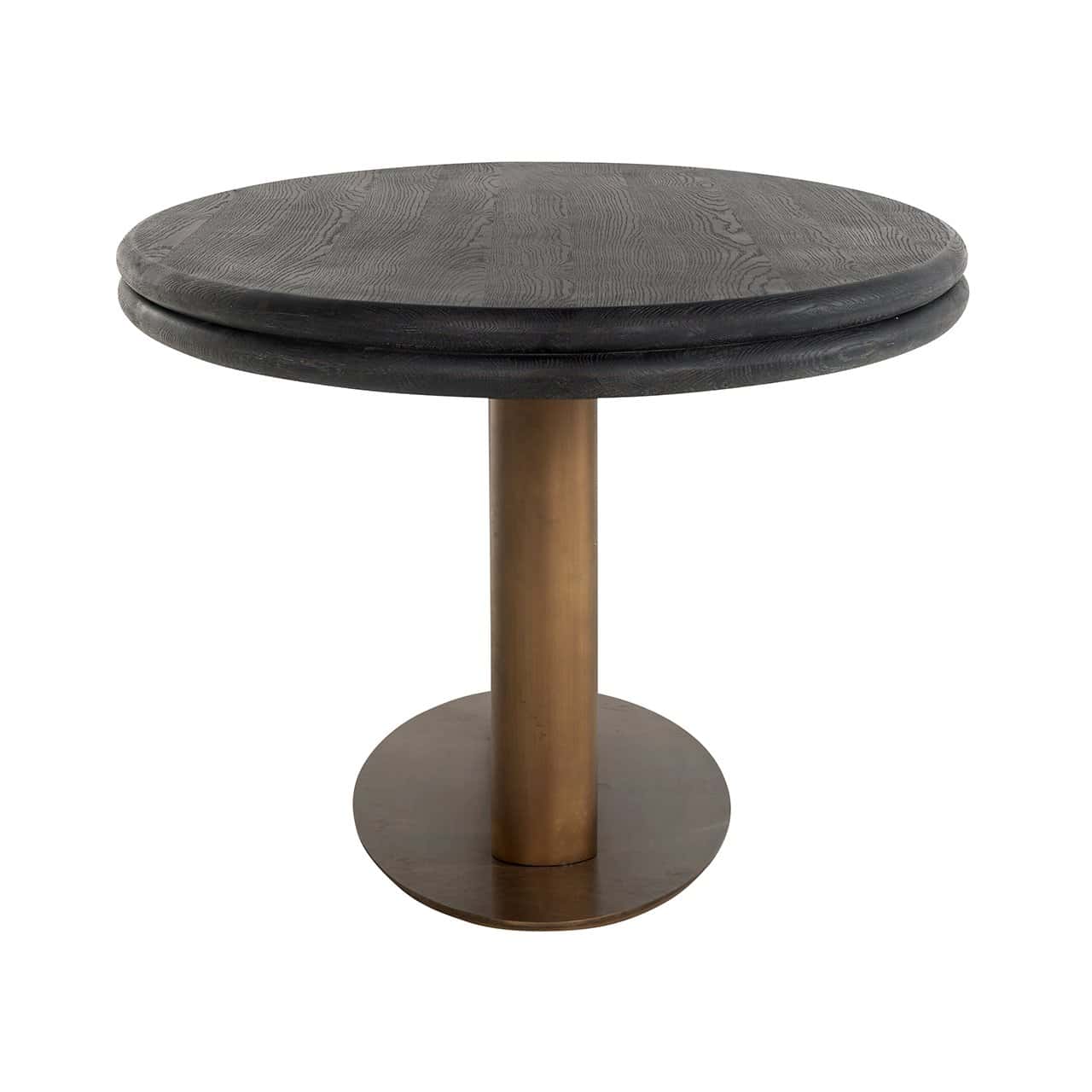 Richmond Interiors Lexington Bronze & Black Rustic Oval Dining Table | 8 Seater