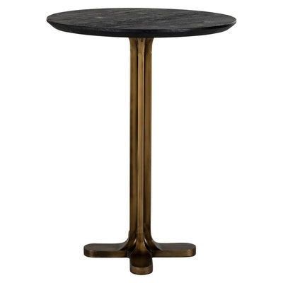 Richmond Interiors Revelin Bronze & Black Rustic Round Bar Table
