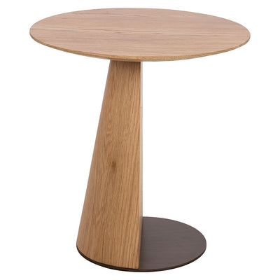 Richmond Interiors Belfort Carved Natural Oak Wood Side Table