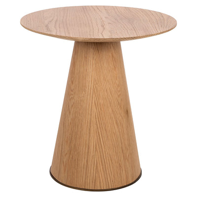 Richmond Interiors Belfort Carved Natural Oak Wood Side Table