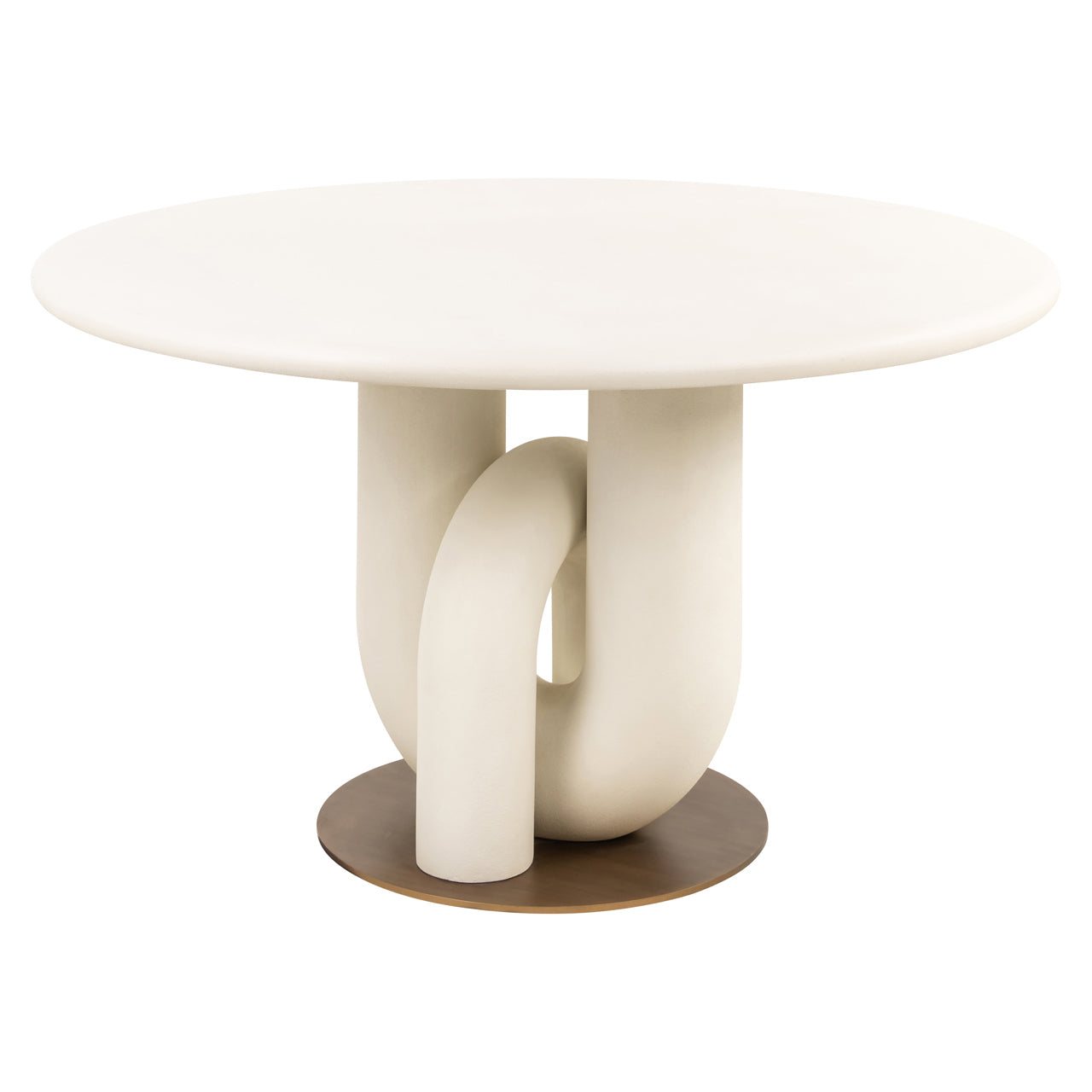 Richmond Interiors Winslow Round 135cm White Dining Table