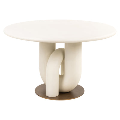 Richmond Interiors Winslow Round 135cm White Dining Table