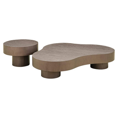 Richmond Interiors Bogor Bronze Oak Wood Coffee Table | Set Of 2