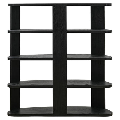 Richmond Interiors Navarino Black Oak Wood Display Unit
