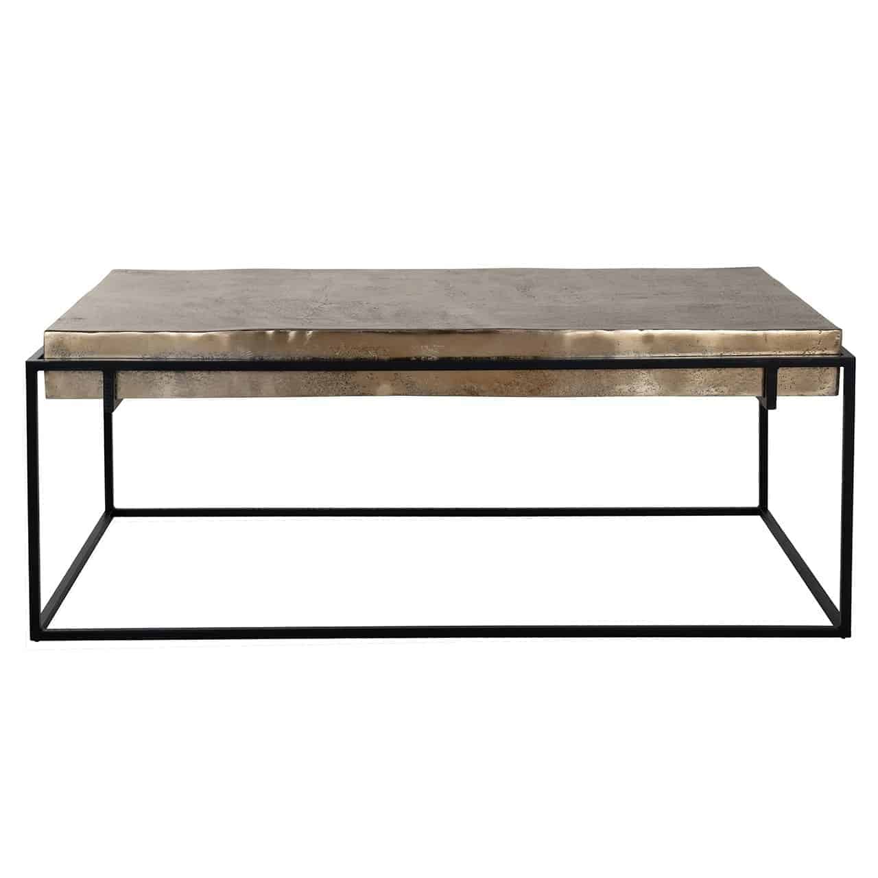 Richmond Interiors Calloway Black & Champagne Gold Coffee Table