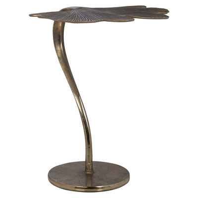 Richmond Interiors June Brushed Gold Leaf Side Table