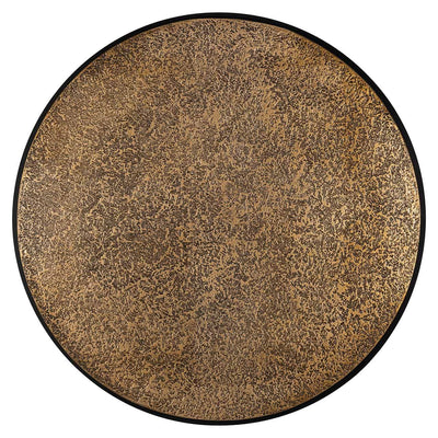 Richmond Interiors Derby Brushed Gold Round Coffee Table Nest | Set of 2
