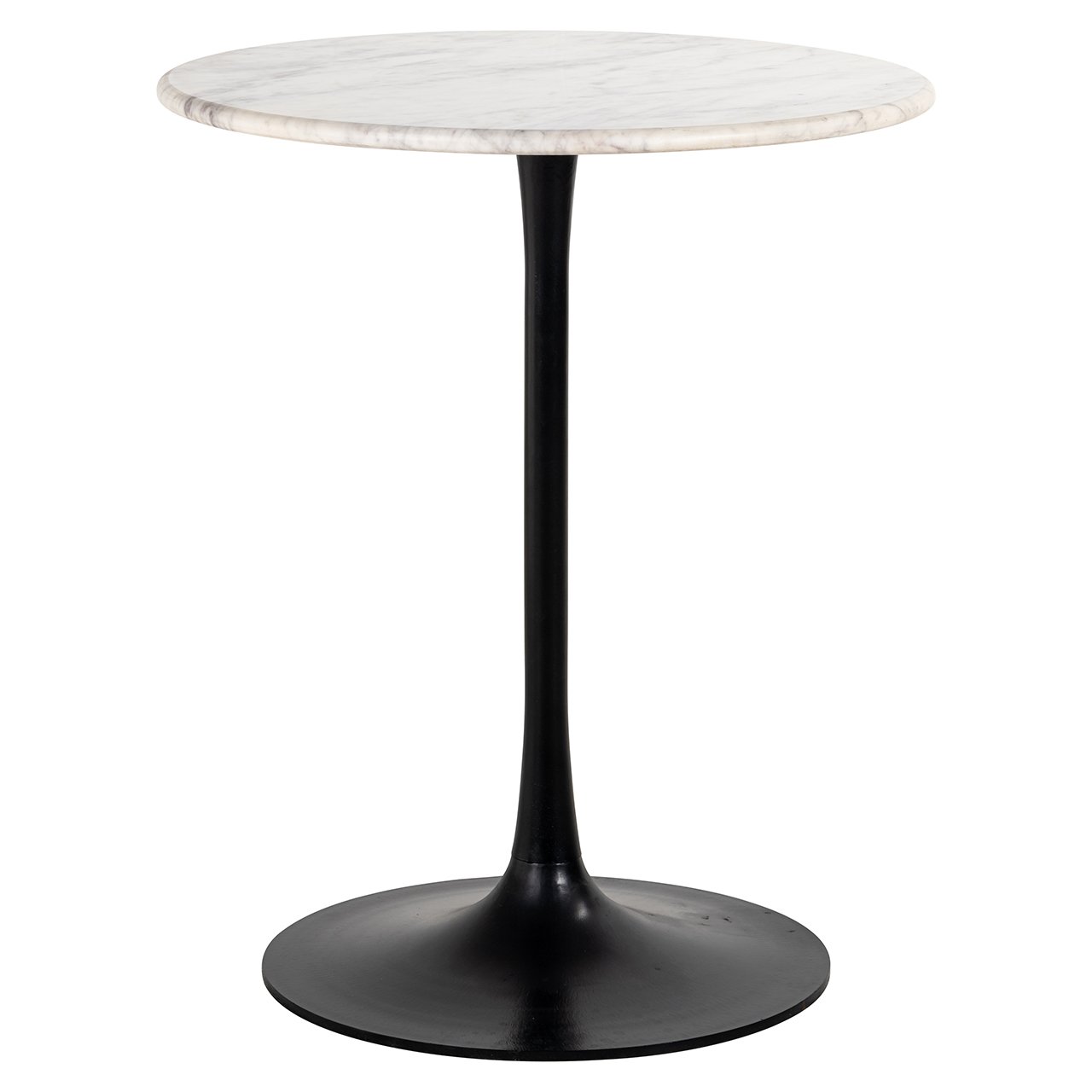 Richmond Interiors Carlten Round Bistro Table with White Carrara Marble Top