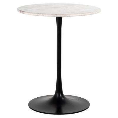 Richmond Interiors Carlten Round Bistro Table with White Carrara Marble Top