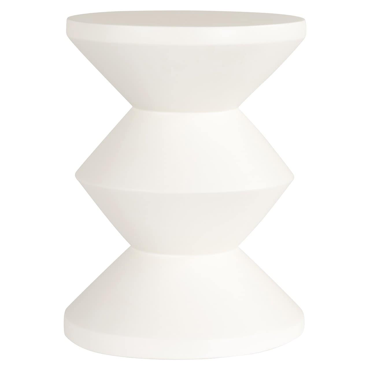 Richmond Interiors Bloomstone Diablo White Side Table
