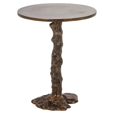 Richmond Interiors Misty Melted Bronze Round Side Table