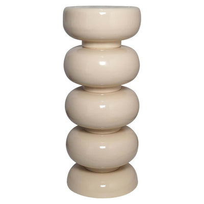 Richmond Interiors Jari Ripple Beige Column Side Table